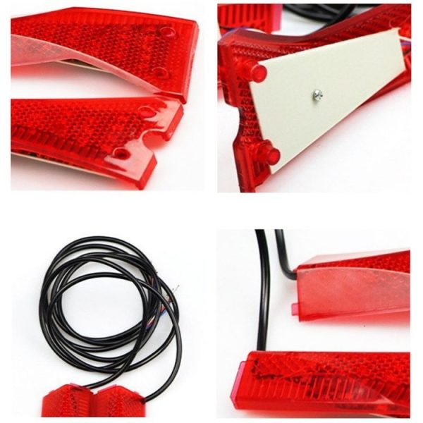 KUGOO M4 AIMITE 1pair Electric Scooter Left and Right Turn Warning Lights (Red) - Image 5