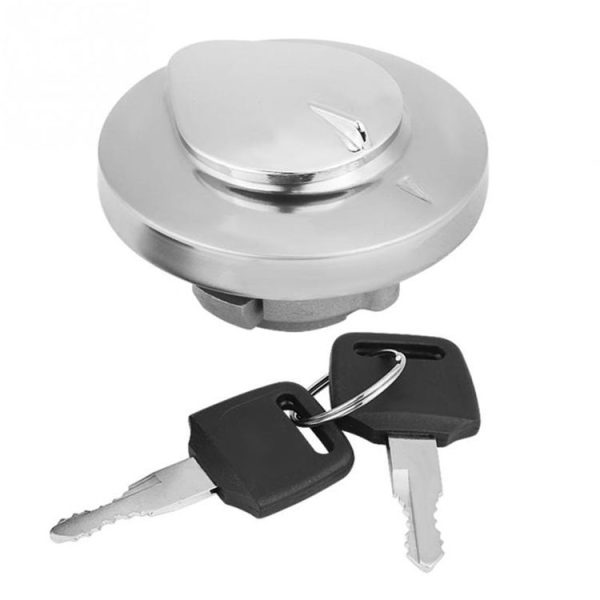 Suitable for Honda CA250 Motorcycle Modified Fuel Tank Cap (Silver)
