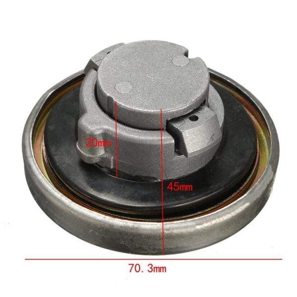 Suitable for Honda CA250 Motorcycle Modified Fuel Tank Cap (Silver) - Image 3