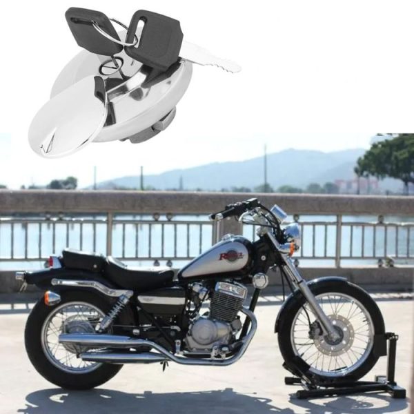 Suitable for Honda CA250 Motorcycle Modified Fuel Tank Cap (Silver) - Image 6