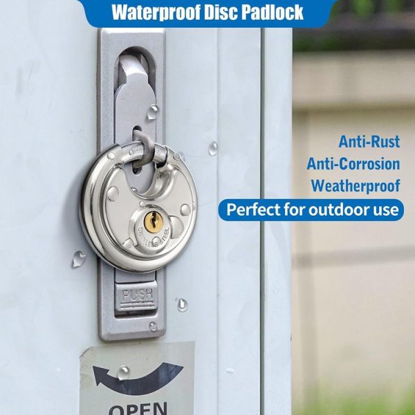 60mm Household Anti-Theft Rust-Proof And Waterproof Pure Copper Core Round Padlock - Image 6