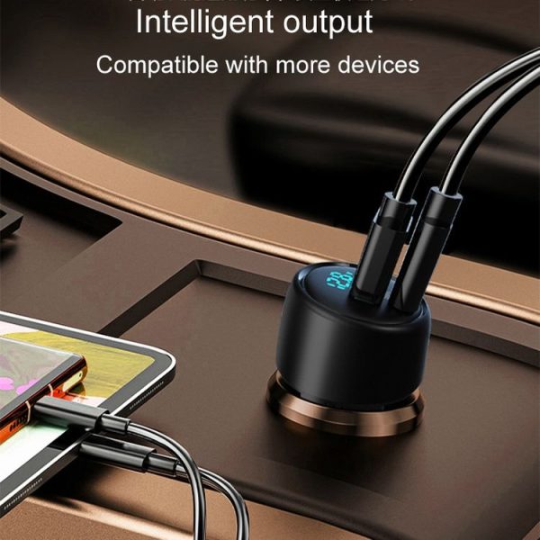 S-31 65W Dual Port A+C High Power Car Fast Charger Auto Cigarette Lighter - Image 5