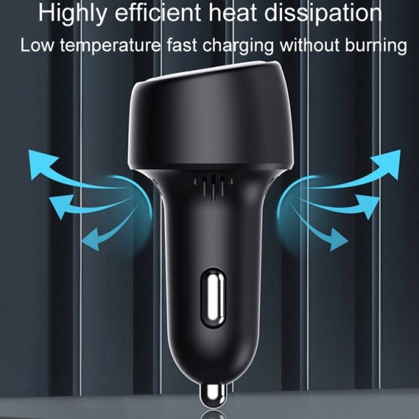 S-31 65W Dual Port A+C High Power Car Fast Charger Auto Cigarette Lighter - Image 6