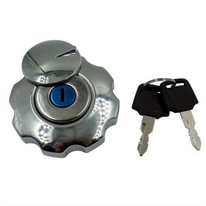 CG125 Motorcycle and Electric Vehicle Fuel Tank Cap Lock (Silver)