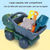 Children Dinosaur Engineering Car Shovel Beach Toys Set Baby Outdoor Water Dredging Tool, Color: 8295-67 (Dark Green) - Image 5