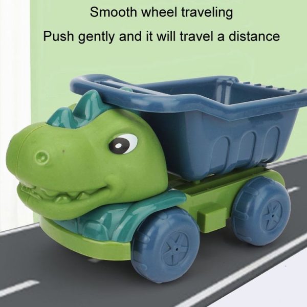 Children Dinosaur Engineering Car Shovel Beach Toys Set Baby Outdoor Water Dredging Tool, Color: 8295-67 (Dark Green) - Image 6