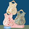 Children Summer Sleeveless Bibs Flowery Eating Reversible Clothes, Style: Love (Size: 90) - Image 2