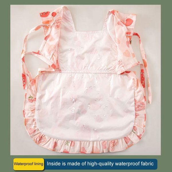 Children Summer Sleeveless Bibs Flowery Eating Reversible Clothes, Style: Love (Size: 90) - Image 6