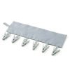 Multi Clip Portable Fabric Clothes Hanger Multifunctional Folding Fabric Clothes Clip Hangers, Color: Gray