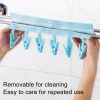 Multi Clip Portable Fabric Clothes Hanger Multifunctional Folding Fabric Clothes Clip Hangers, Color: Gray - Image 4