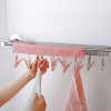 Multi Clip Portable Fabric Clothes Hanger Multifunctional Folding Fabric Clothes Clip Hangers, Color: Gray - Image 9