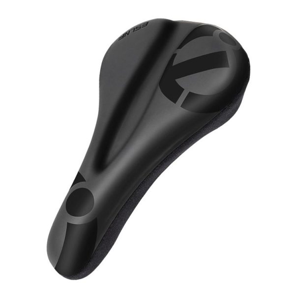 ESLNF Mountain Bike Saddle Cover Cycling Shock Absorbing Saddle Gear, Style: Round Logo