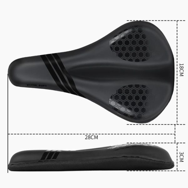 ESLNF Mountain Bike Saddle Cover Cycling Shock Absorbing Saddle Gear, Style: Round Logo - Image 3