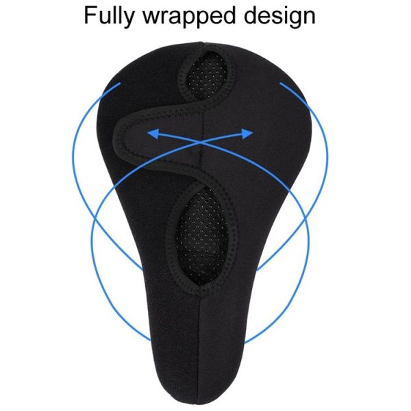 ESLNF Mountain Bike Saddle Cover Cycling Shock Absorbing Saddle Gear, Style: Round Logo - Image 4