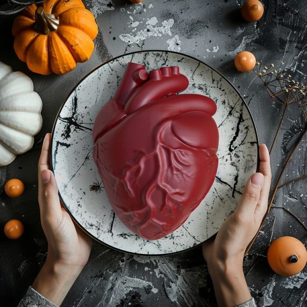 Halloween Heart Mold Baking Silicone Mold (Red) - Image 2