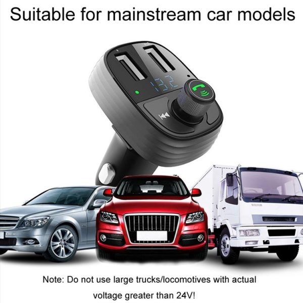 S-10 Car Bluetooth Fast Charger Receiver Auto One To Two Charger Cigarette Lighter - Image 9