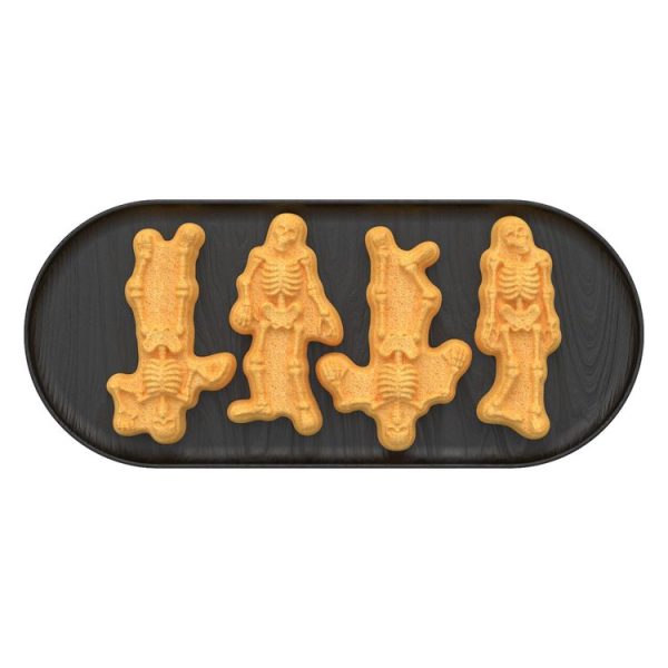 8 Grids Skull Cake Mold Halloween Silicone Mold (Black) - Image 4
