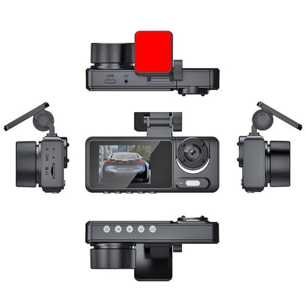 High-Definition Night Vision Driving Recorder, Model: Dual Recording No WIFI - Image 2