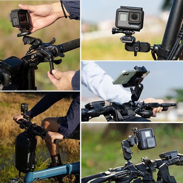 XILETU Sports Camera Mobile Phone Quick Release Motorcycle Bicycle Bracket - Image 6