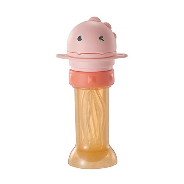 Children Mineral Water Portable Straw Cap Baby Drinking Water Bottle Convertor (Pink)
