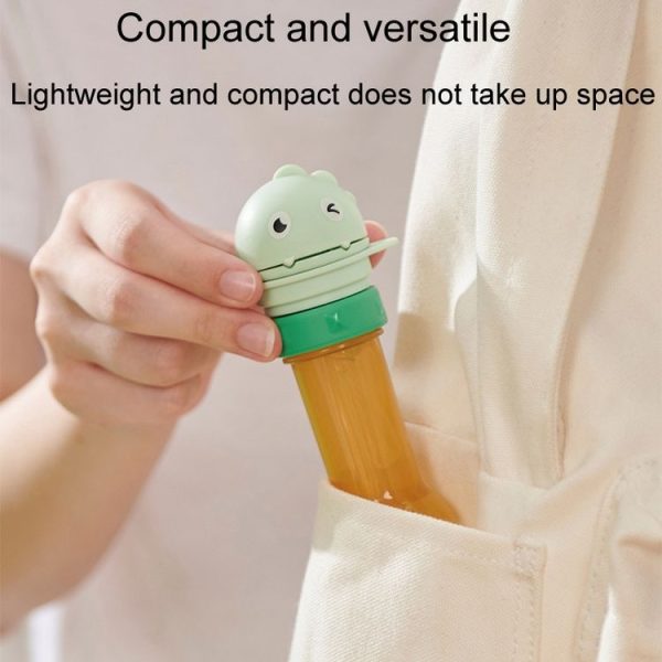Children Mineral Water Portable Straw Cap Baby Drinking Water Bottle Convertor (Pink) - Image 7