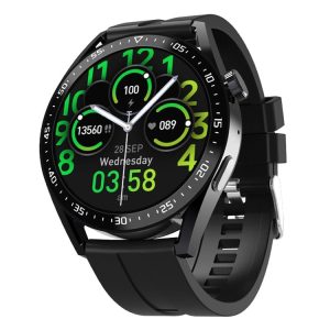 HW28 1.39-inch IP67 Waterproof Health Monitoring Bluetooth Call Smart Watch with NFC Payment (Black)