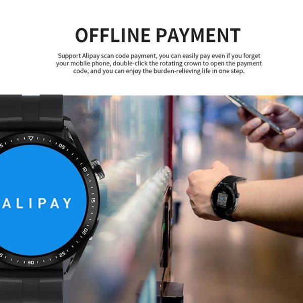 HW28 1.39-inch IP67 Waterproof Health Monitoring Bluetooth Call Smart Watch with NFC Payment (Black) - Image 12