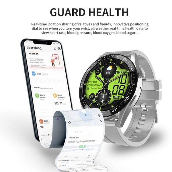 HW28 1.39-inch IP67 Waterproof Health Monitoring Bluetooth Call Smart Watch with NFC Payment (Black) - Image 13