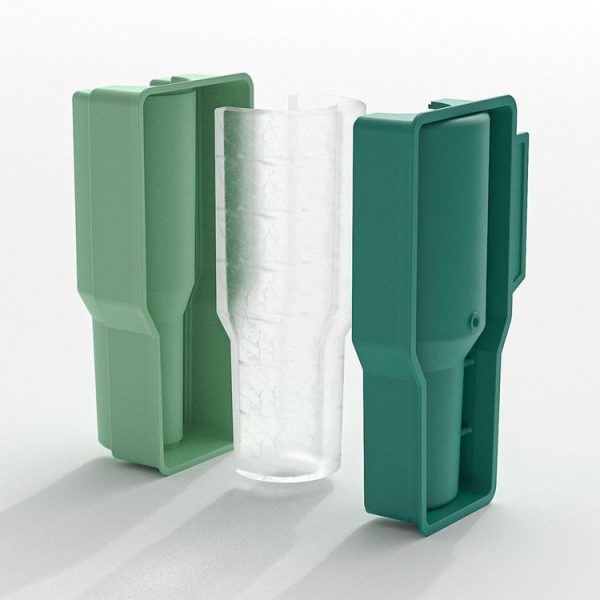Stanley Cup Integrated Ice Lattice Mold Silicone Ice Maker Case (Green) - Image 4