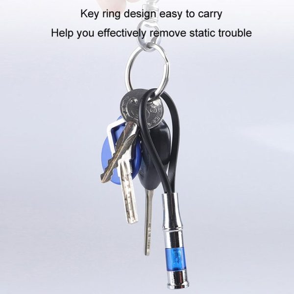 Human Body Static Eliminator Car Keychain (Blue) - Image 4