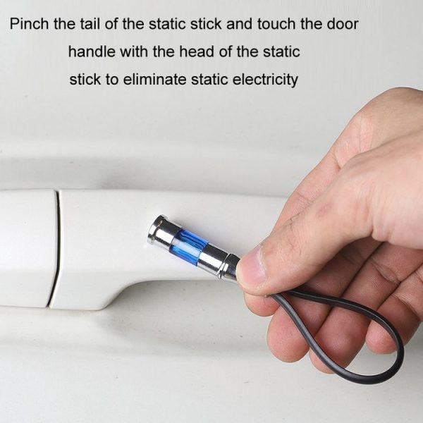 Human Body Static Eliminator Car Keychain (Blue) - Image 5