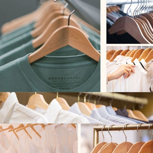 Solid Wooden Clothes Rack Anti-skid Clothes Hanger (Eucalyptus Grade 1) - Image 6