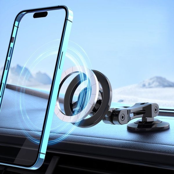Magsafe Car Magnetic Rotating Adjustable Mobile Phone Holder (Black) - Image 9