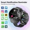 F200 Smart Health Watch ECG Electrocardiogram Blood Sugar Monitoring 1.55 Inch Round Screen, Color: Black Silicone - Image 4