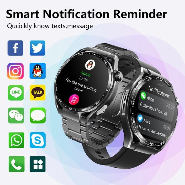 F200 Smart Health Watch ECG Electrocardiogram Blood Sugar Monitoring 1.55 Inch Round Screen, Color: Black Silicone - Image 4