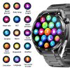 F200 Smart Health Watch ECG Electrocardiogram Blood Sugar Monitoring 1.55 Inch Round Screen, Color: Black Silicone - Image 5
