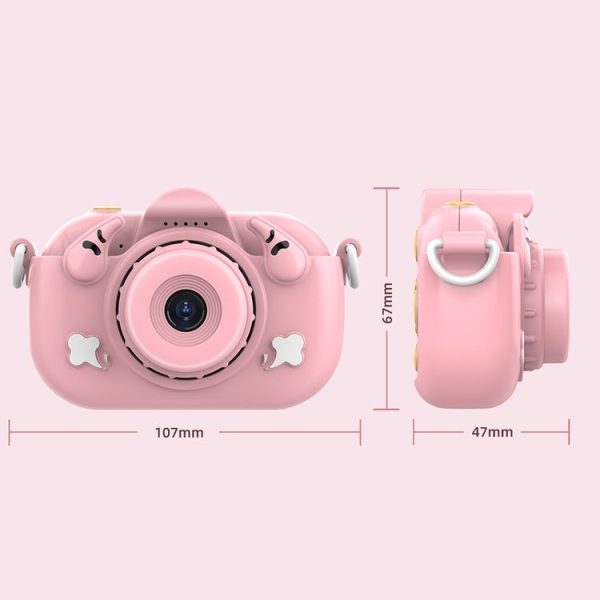 DC501 2.0-Inch 4X Zoom HD Digital Camera Mini Children Photography Camera, Color: Pink - Image 3