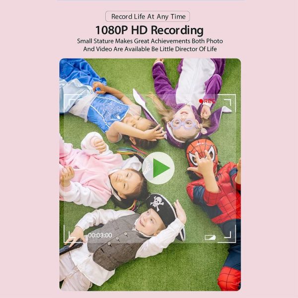 DC501 2.0-Inch 4X Zoom HD Digital Camera Mini Children Photography Camera, Color: Pink - Image 6