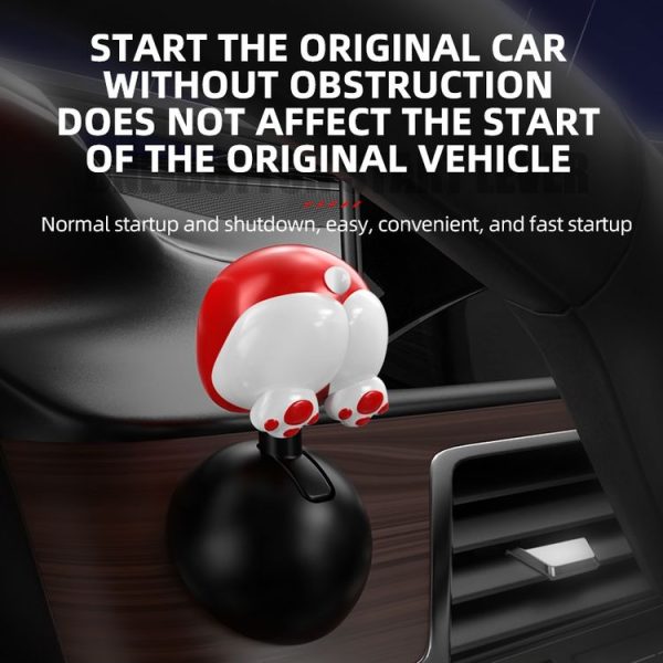Car One Key Start Button Rocker Engine Start-Stop Joystick (Red) - Image 4