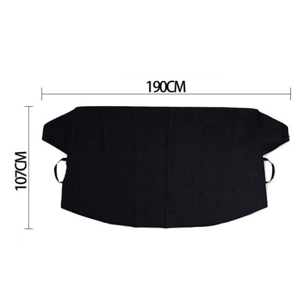 Automobile Silver Coated Cloth Sunshade Snow Shield, Style: Front Rubber Band - Image 2