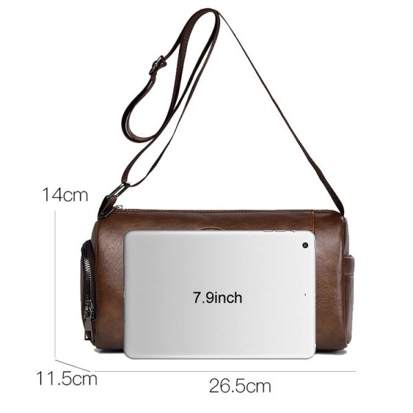 WEIXIER D519 Men Large Capacity Waterproof Crossbody Bag Casual Single Shoulder Backpack (Black) - Image 3