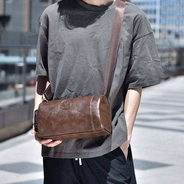 WEIXIER D519 Men Large Capacity Waterproof Crossbody Bag Casual Single Shoulder Backpack (Black) - Image 9