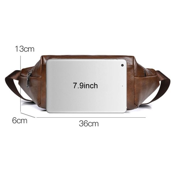 WEIXIER Y9579 Men Large Capacity Sports Waist Pack Multifunctional Waterproof Cell Phone Bag (Black) - Image 3
