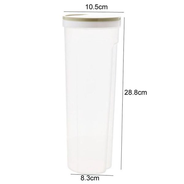 Kitchen Grain Storage Jar Noodle Storage Box Plastic Grain Storage Canister (Green) - Image 3