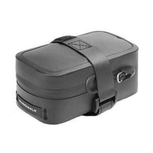 Rhinowalk RK5200 0.39L Bicycle Lightweight Waterproof Tail Bag Outdoor Cycling TPU Saddle Bag (Black)
