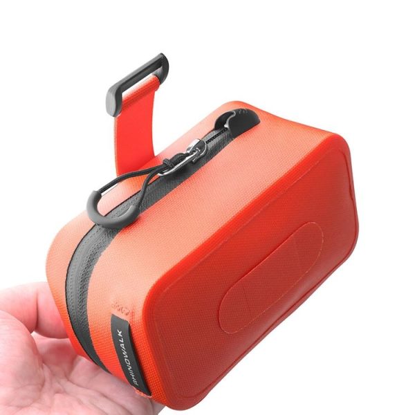 Rhinowalk RK5200 0.39L Bicycle Lightweight Waterproof Tail Bag Outdoor Cycling TPU Saddle Bag (Black) - Image 10