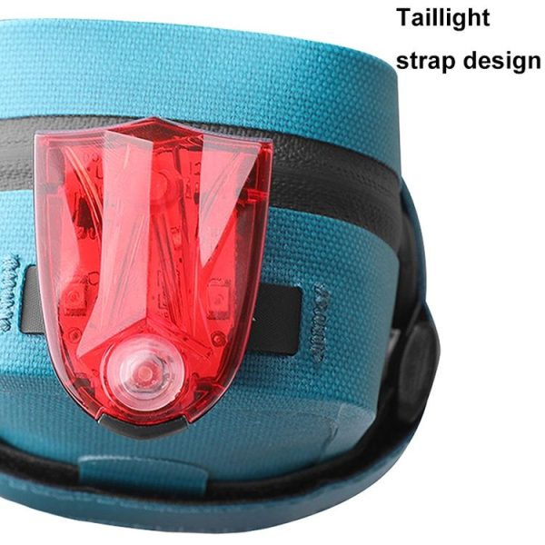 Rhinowalk RK5200 0.39L Bicycle Lightweight Waterproof Tail Bag Outdoor Cycling TPU Saddle Bag (Black) - Image 6