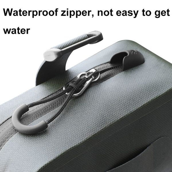 Rhinowalk RK5200 0.39L Bicycle Lightweight Waterproof Tail Bag Outdoor Cycling TPU Saddle Bag (Black) - Image 7