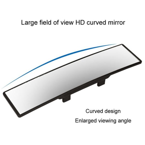 Car Rearview Mirror Snap-on HD Anti-fog Anti-dazzle Wide Angle Curved Mirror, Size: 28.5x7cm - Image 3