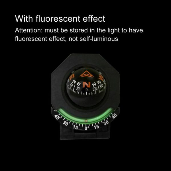 2 In 1 Car Compass With Slope Gauge Foldable High Precision Guide Ball (English Version) - Image 5